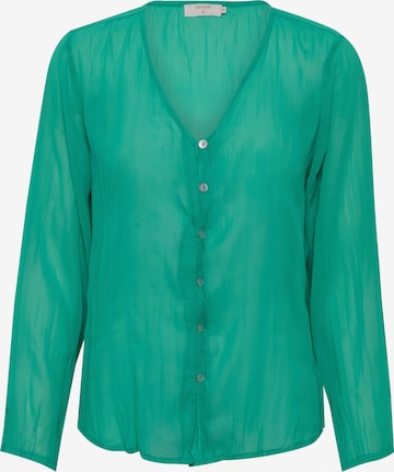 Cream Blouse 'Hanna' in Green: front