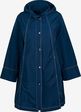 Ulla Popken Raincoat in Blue: front