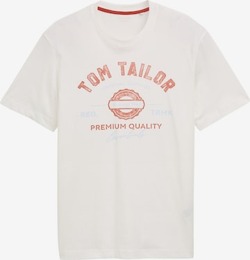 TOM TAILOR Футболка в Белый: спереди