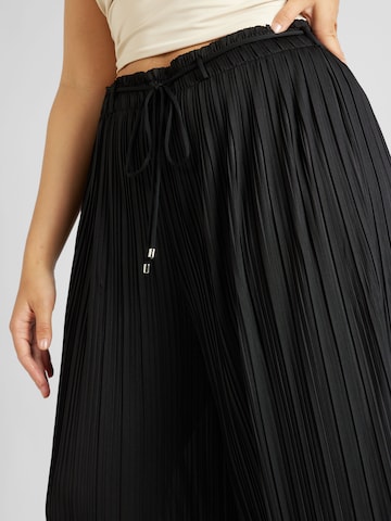 ABOUT YOU Curvy Wide leg Trousers 'Letizia' in Black