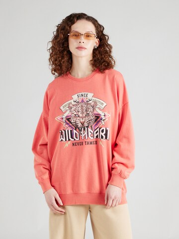 ONLY Sweatshirt 'LUCINDA' in Orange: front