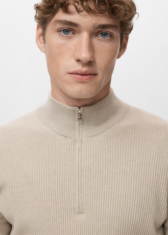 MANGO MAN Sweater 'Antiguap' in Beige