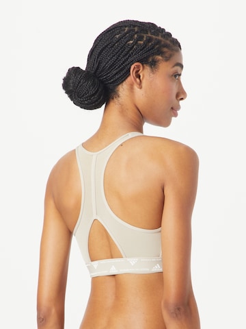 Bustier Soutien-gorge de sport 'Powerreact Medium-Support' ADIDAS PERFORMANCE en blanc