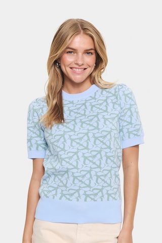 SAINT TROPEZ - Pullover 'Zico' em azul: frente