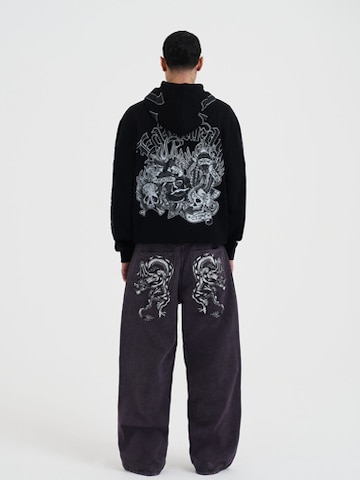 Ed Hardy - Sudadera con cremallera 'Mono Montage' en negro