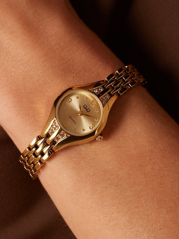 Q&Q Analoog horloge in Goud