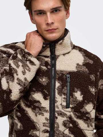 Only & Sons Between-Season Jacket 'ONSWadud' in Brown