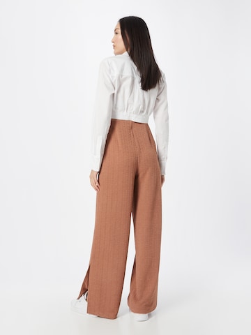 ABOUT YOU Wide leg Pants 'Ruth' in Brown