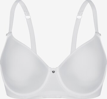 sassa T-shirt Bra 'LOVELY SECRET' in White: front