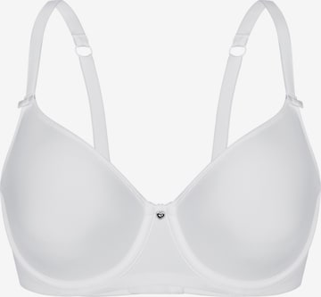 sassa T-shirt Bra 'LOVELY SECRET' in White: front