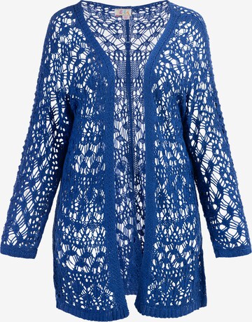 Cardigan IZIA en bleu : devant