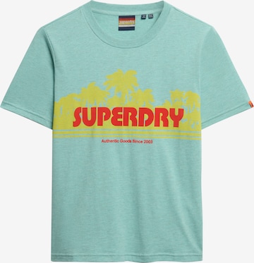 T-shirt Superdry en vert : devant