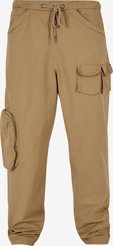 Pantalon cargo Urban Classics en beige : devant