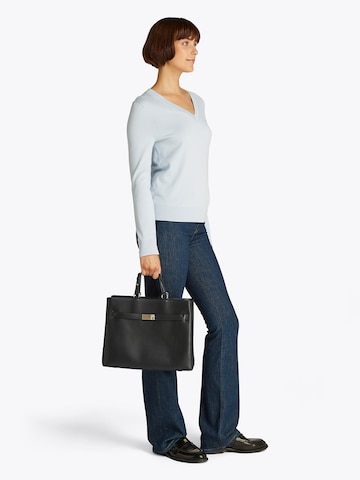 TOMMY HILFIGER Handtasche 'HERITAGE' in Schwarz