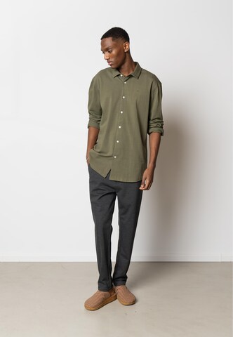 Clean Cut Copenhagen Regular fit Overhemd in Groen: voorkant