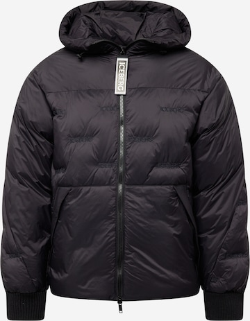 ICEBERGZimska jakna - crna boja: prednji dio