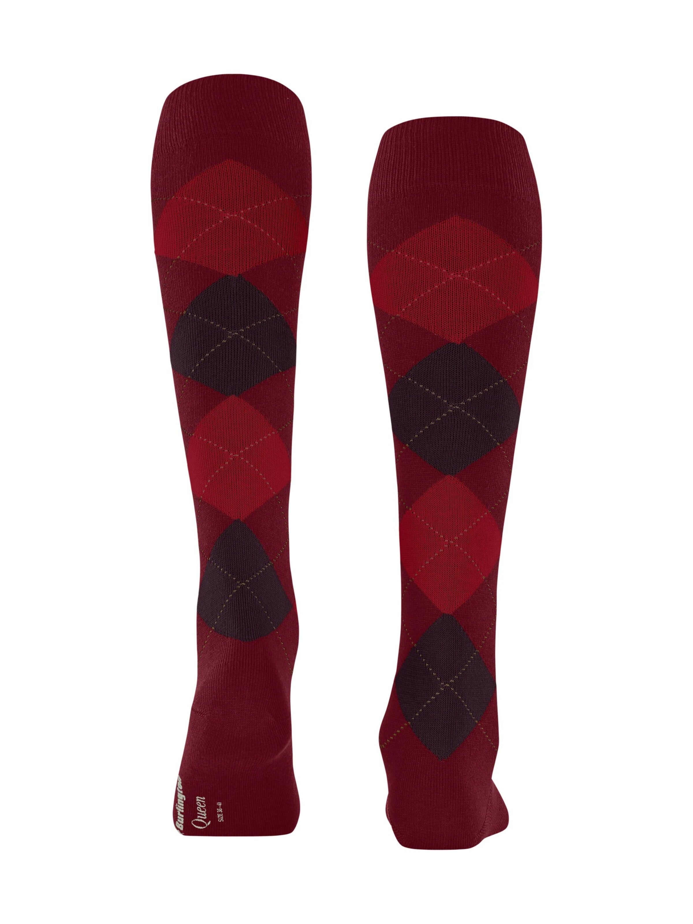 BURLINGTON Overknee Strümpfe 'Queen'‌‌‌ in Rot