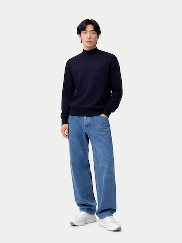 GOBI Cashmere - Jersey 'Men's Timeless Mock Neck Cashmere Sweater' en azul