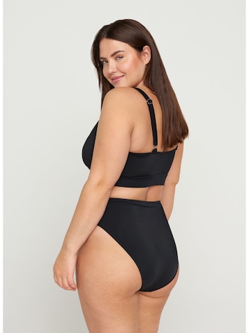 Swim by Zizzi Bikini Bottoms in Black