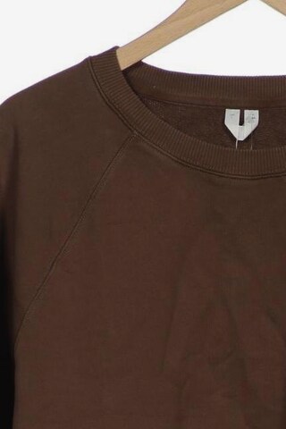 Arket Sweatshirt & Zip-Up Hoodie in L in Brown