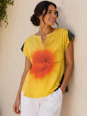fabrari Shirt 'Baumwolle Shirt "Die Blüte"'‌‌‌‌‌‌‌‌ in Mischfarben