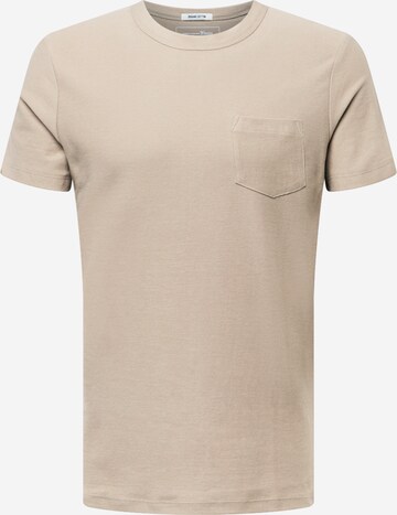 T-Shirt TOM TAILOR DENIM en beige : devant