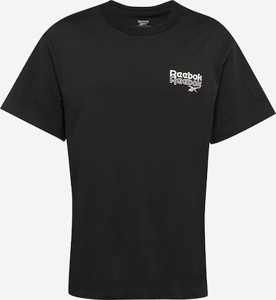 Reebok Sportshirt 'PROUD' in schwarz / weiß, Produktansicht