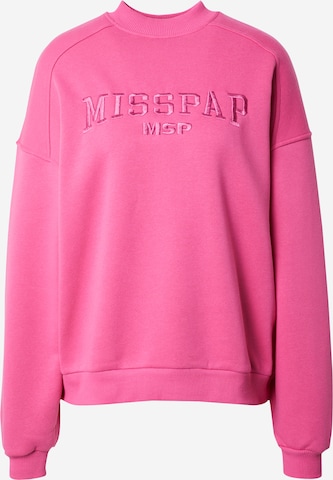 Misspap - Sudadera en rosa: frente