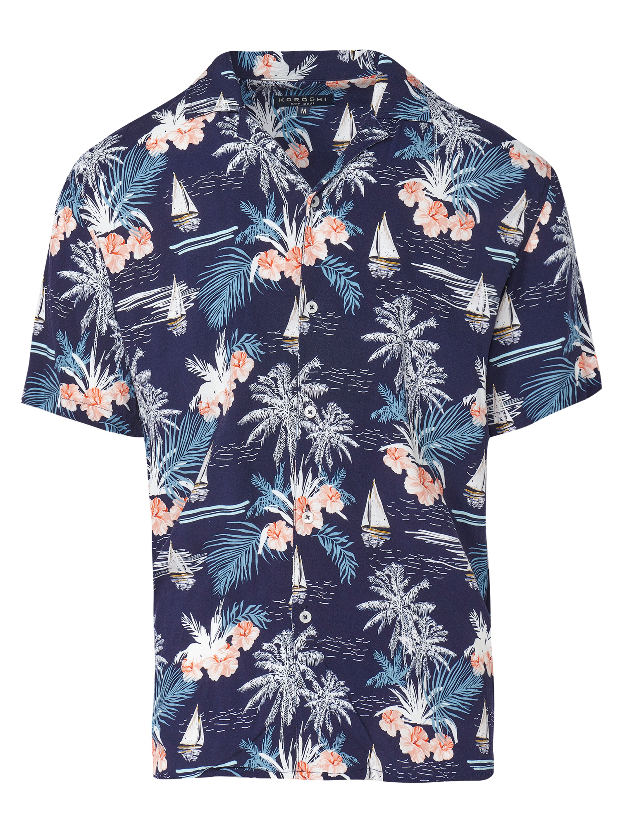 KOROSHI Regular fit Srajca | modra barva: sprednja stran