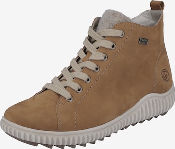 REMONTE High-Top Sneakers in Brown: front