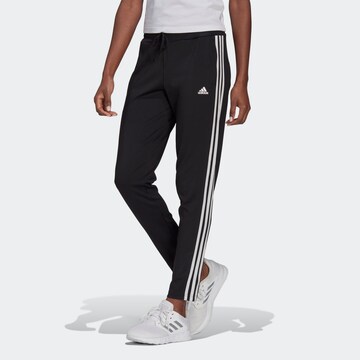 ADIDAS SPORTSWEAR Regular Workout Pants 'Designed 2 Move 3-Stripes' in Black: front