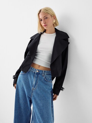 Manteau mi-saison Bershka en noir