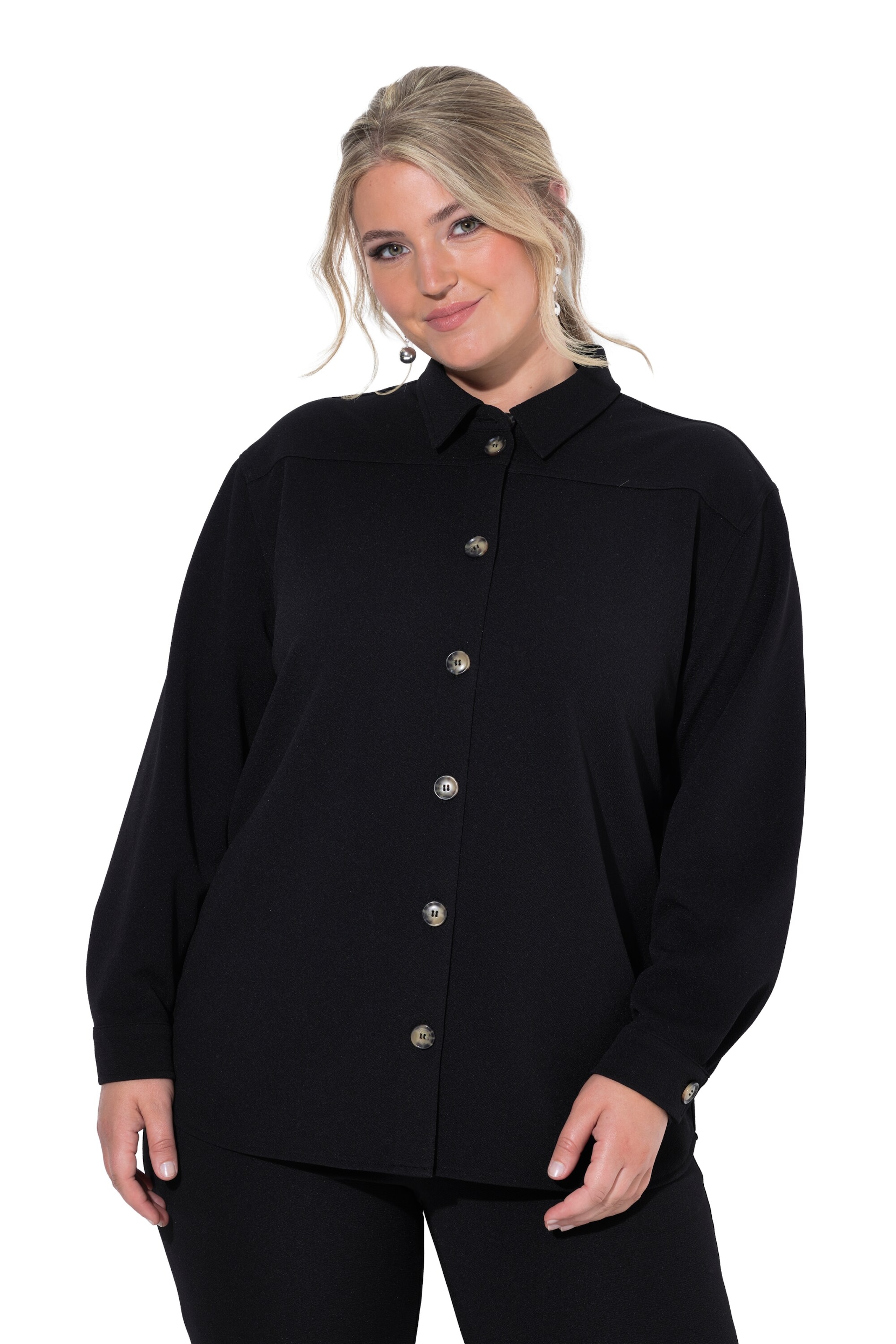 MIAMODA Blouse in Zwart: voorkant