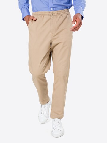 Regular Pantalon Polo Ralph Lauren en beige : devant