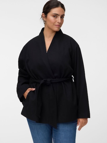 Vero Moda Curve - Abrigo de entretiempo 'VMCBabettenora' en negro: frente