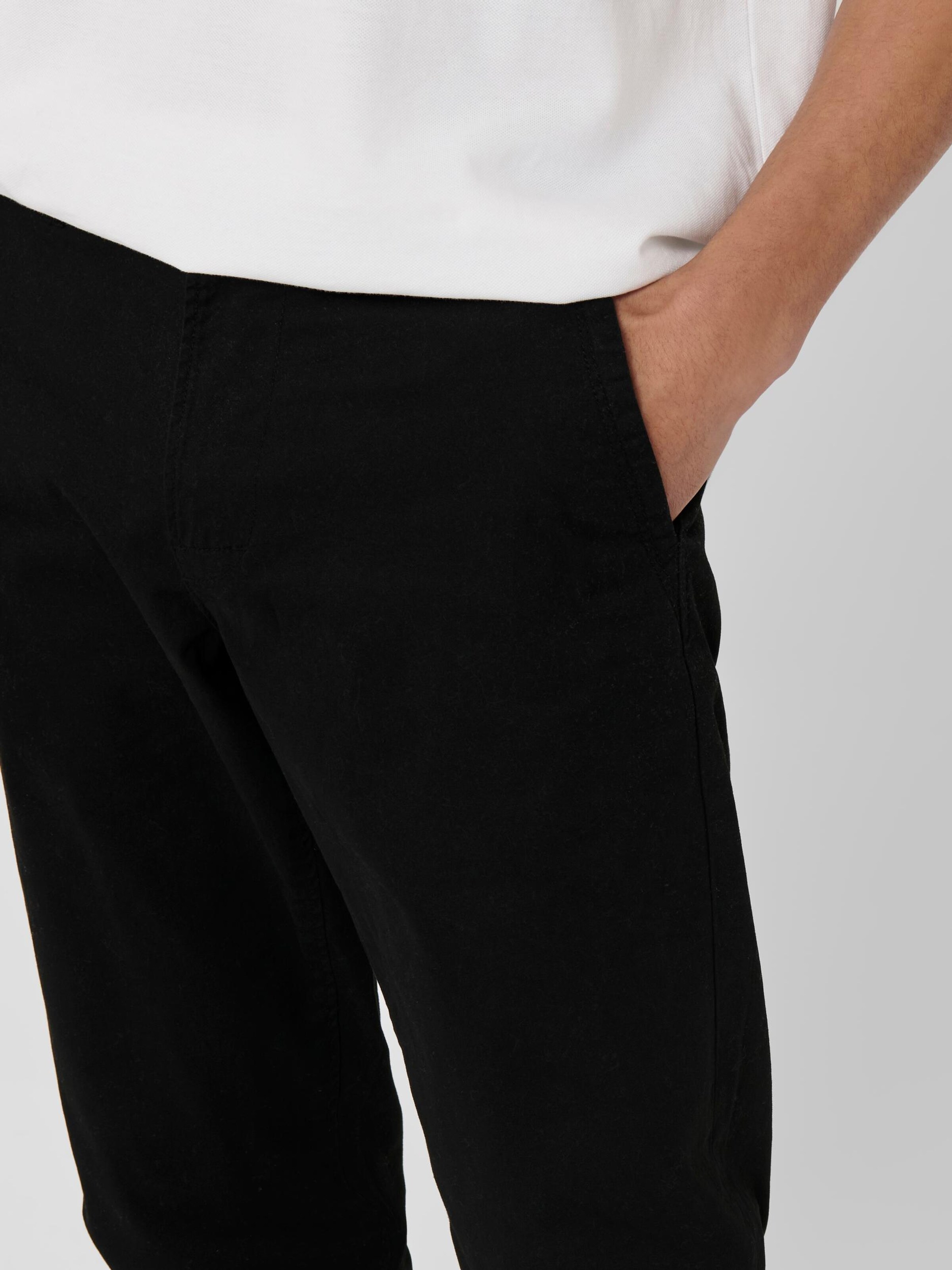 Occasions spéciales Pantalon chino Will Only & Sons en Noir 