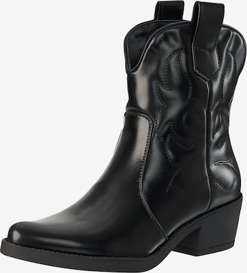 Bottes de cowboy Salinyang en noir : devant