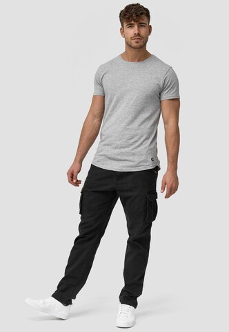 INDICODE JEANS Regular Cargo Pants 'Mathen' in Black