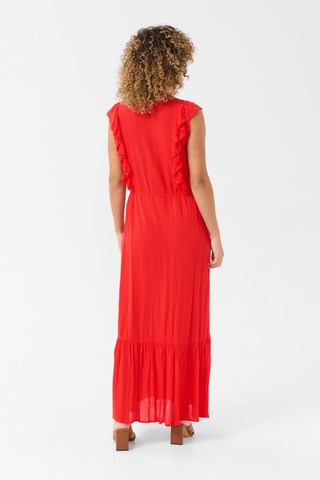 Cream Jurk 'Allie' in Rood