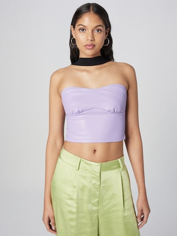 ABOUT YOU x Emili Sindlev Top 'Soraya' in Purple: front