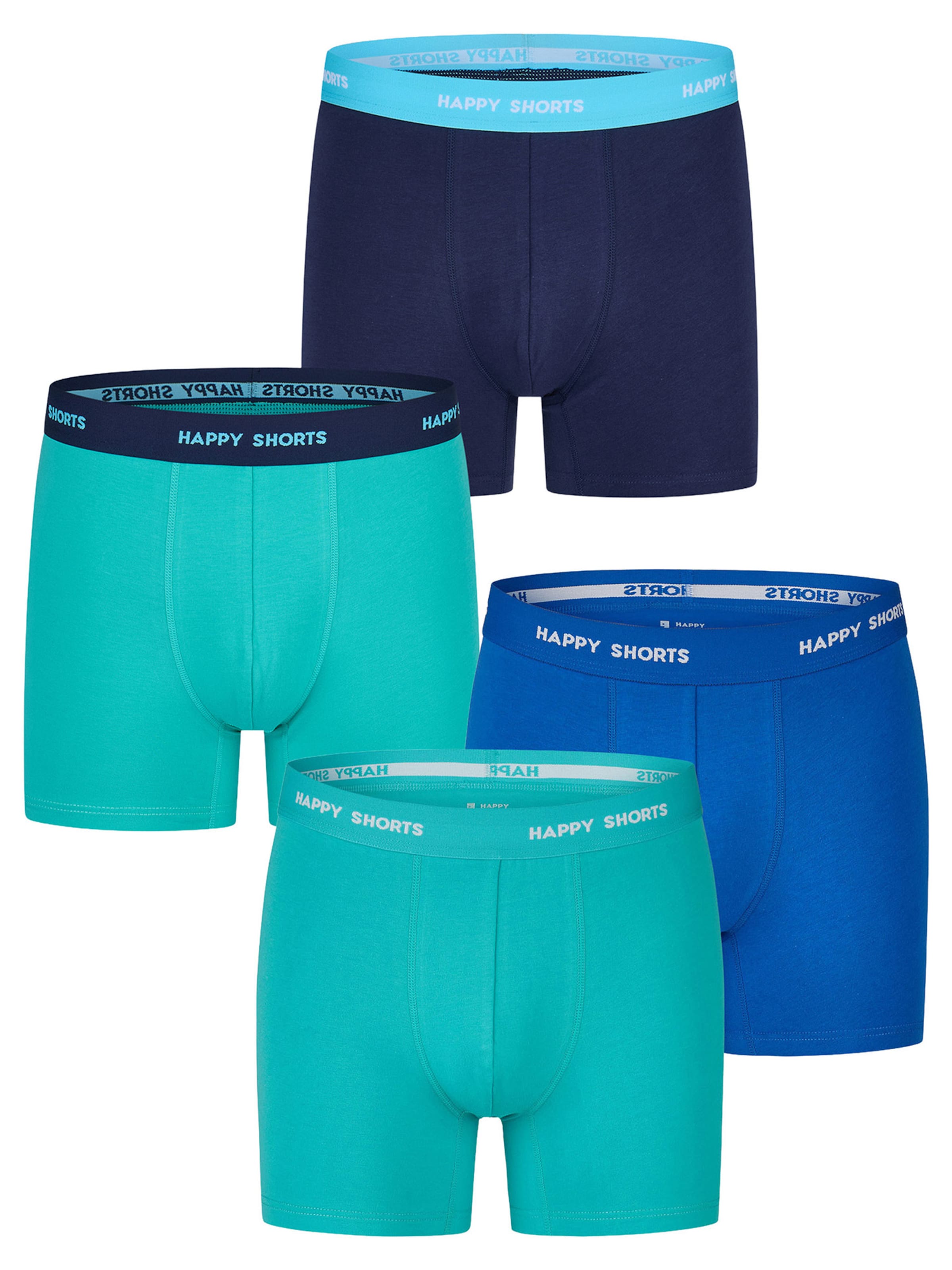 Boxers ' Fresh Print Sets ' Happy Shorts en bleu : devant