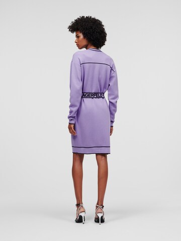 Karl Lagerfeld Pletena jopa | vijolična barva
