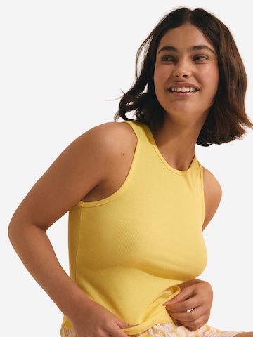ETAM Pajama Shirt 'Ayora' in Yellow