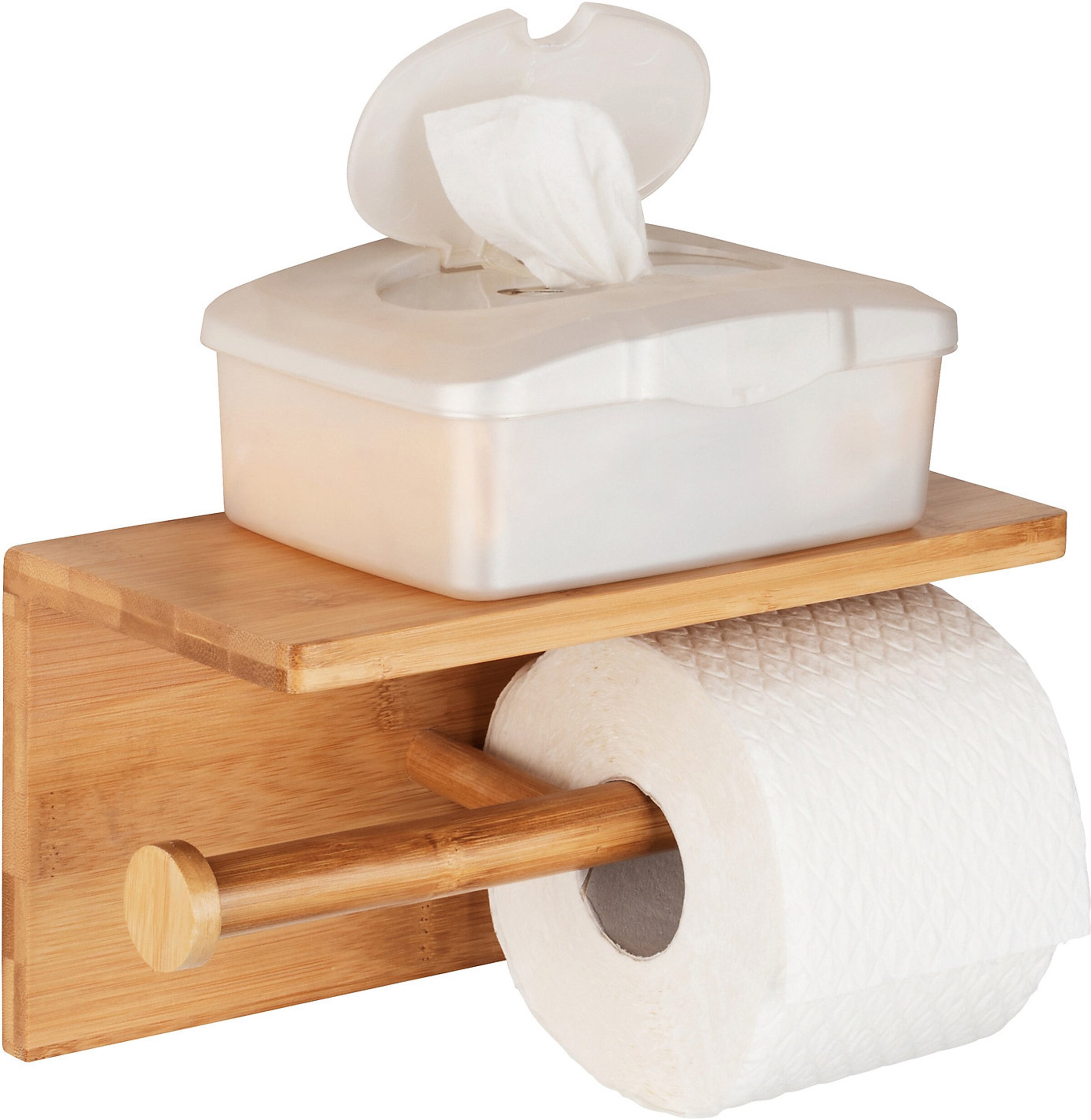 Wenko Toilettenpapierhalter in Braun