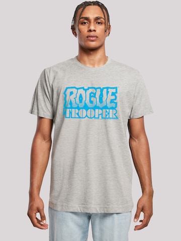 T-Shirt 'Rogue Trooper Comic Book Blue Logo' F4NT4STIC en gris : devant