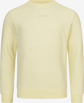 INDICODE JEANS Sweatshirt 'Baxter' i gul: framsida