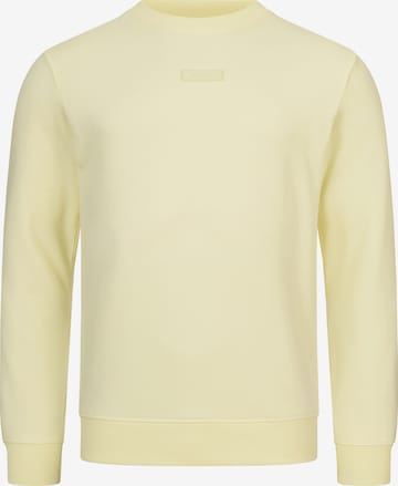 INDICODE JEANS Sweatshirt 'Baxter' i gul: framsida
