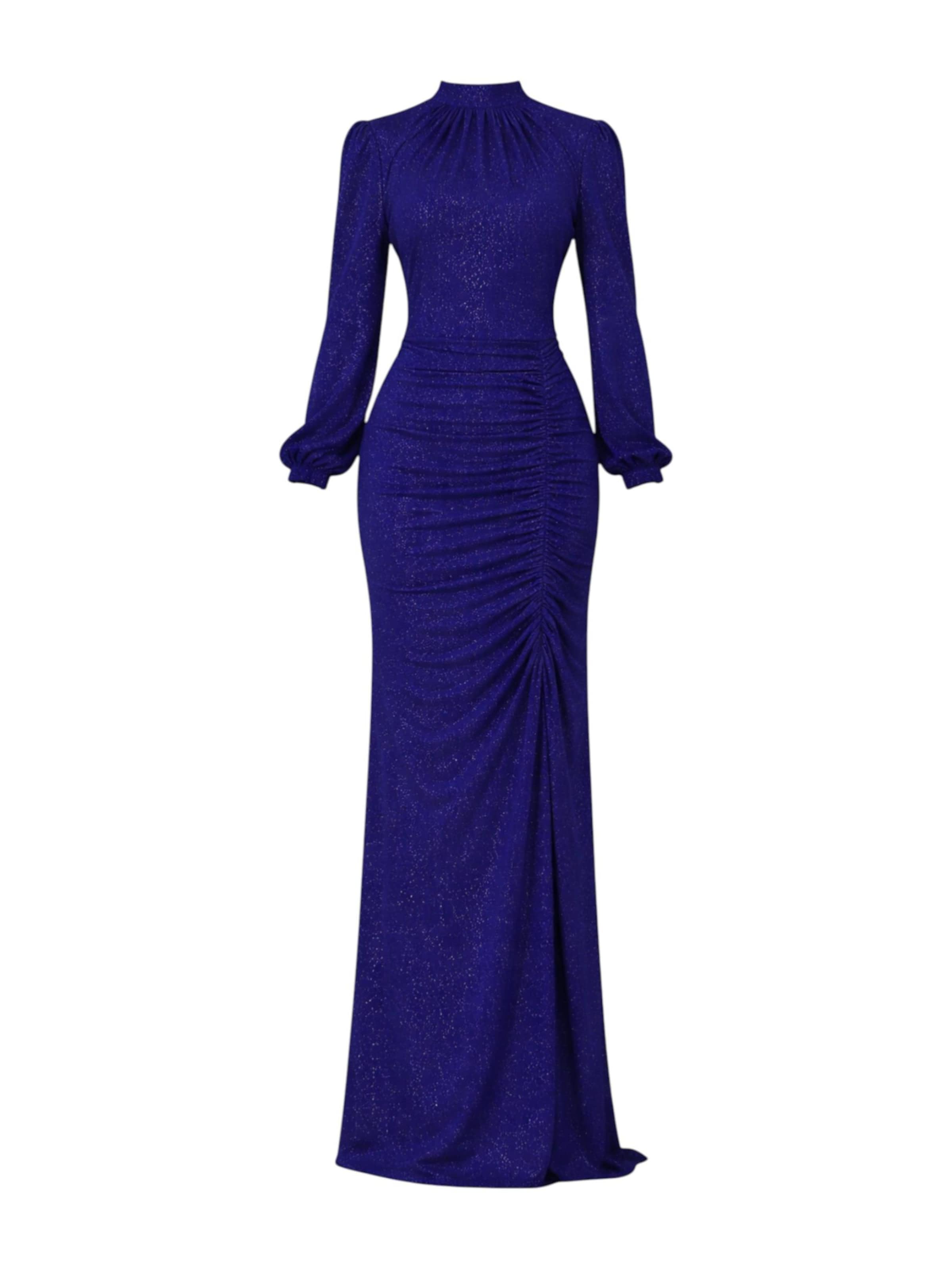 fashionshowcase Abendkleid 'RÜYA'‌ in Blau: Vorderseite