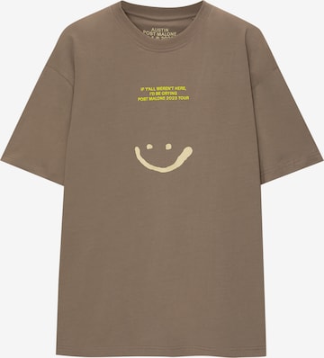 Pull&Bear T-Shirt in Braun: predná strana
