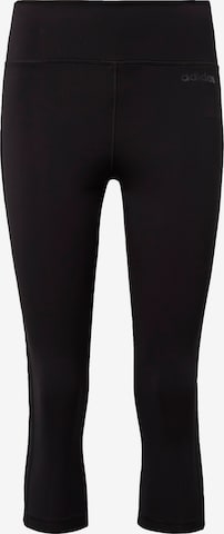 Skinny Pantalon de sport 'Design 2 Move' ADIDAS PERFORMANCE en noir : devant